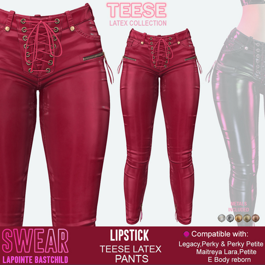 Latex Pants Teese LIPSTICK