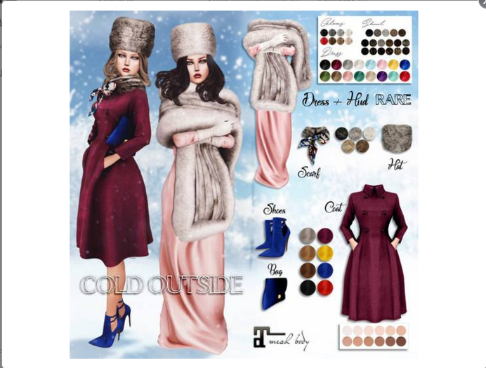 Belle Epoque { Cold Outside } Scarf Brown (Box)
