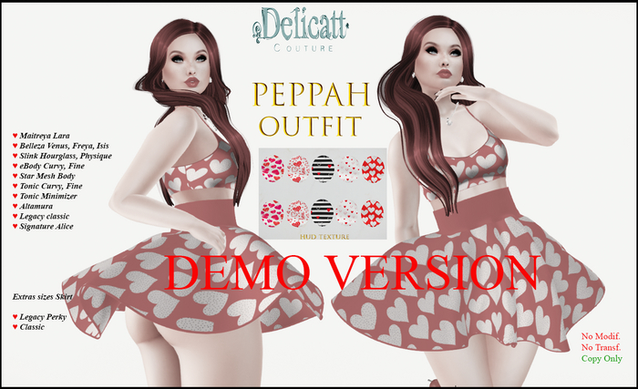 Delicatt couture - Demo - Peppah Outfit Love