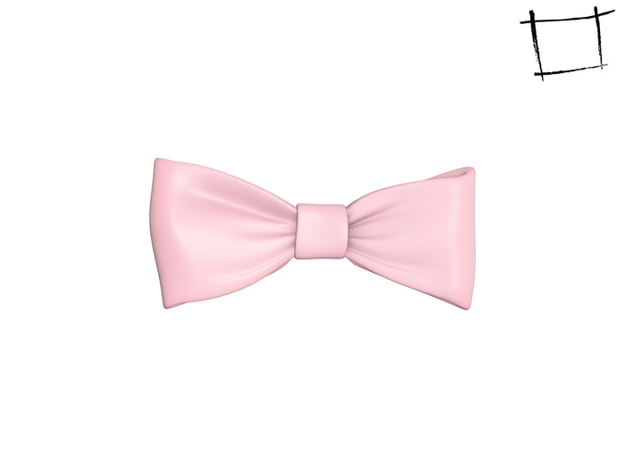 Full Perm Non Rigged Pink Bow