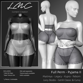 DEMO - LMC Mesh - Pyjama II - 3 Piece Lingerie Maitreya Legacy Reborn Juicy Kupra GenX
