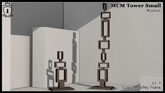 ~L:B~ MCM Tower  S-Walnut