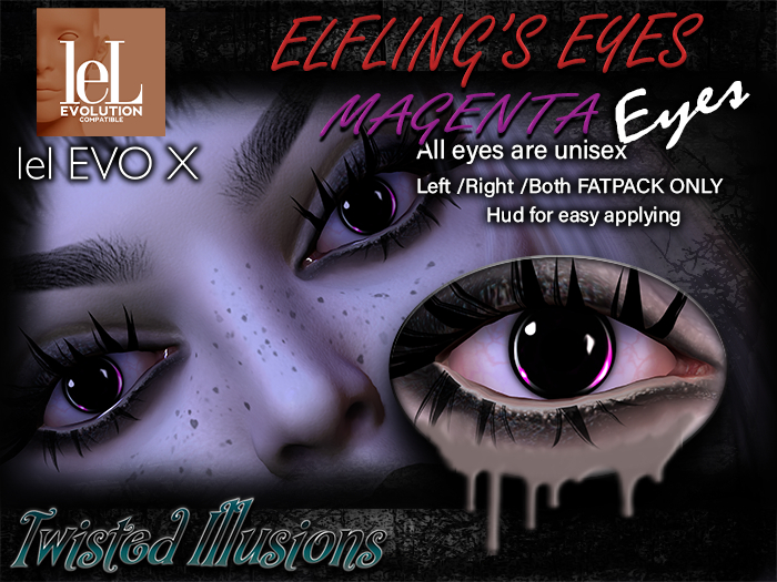++TI++ MAGENTA ELFLING'S EYES LEL EVO / X ( ADD TO UNPACK)