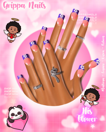 Grippa Shorties:: His Flower Set