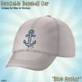 Resizable Baseball Cap (BOXED) BLUE ANCHOR