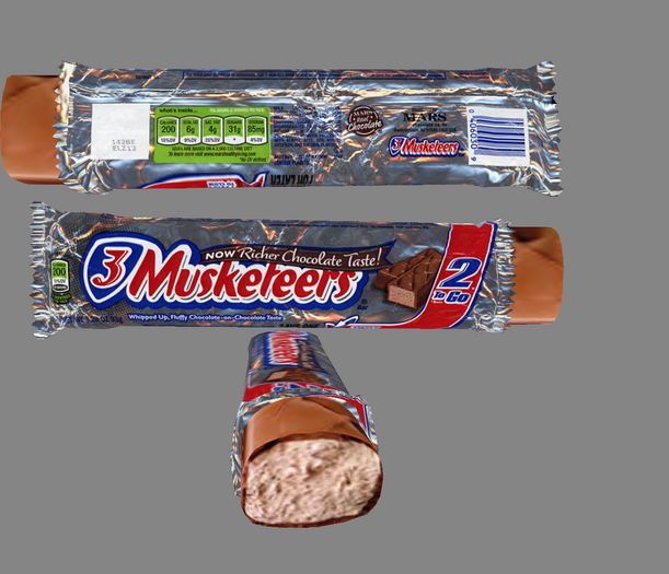 milk chocolate candy bar 3 musketer