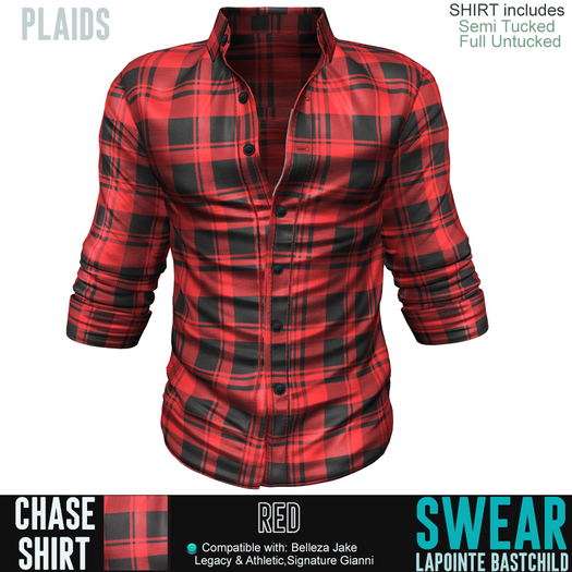 Shirt Chase PLAID RED