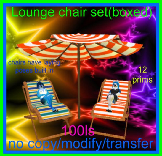 lounge chair set(boxed)
