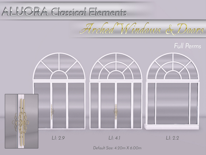 ALUORA Arched Windows&Doors - Full Perms
