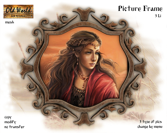 Wooden Picture Frame v2 - Old World - Home decorations