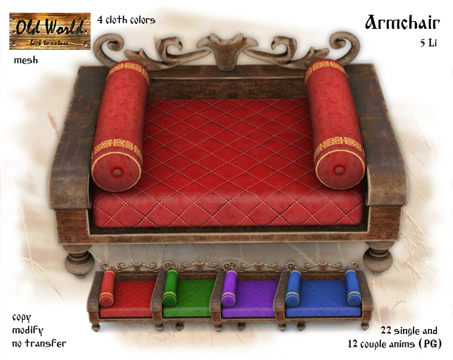 Oriental Wooden Armchair - Old World
