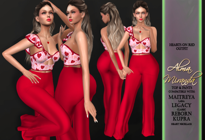 .: AlmaMiranda :. Hearts on Red Valentine Outfit