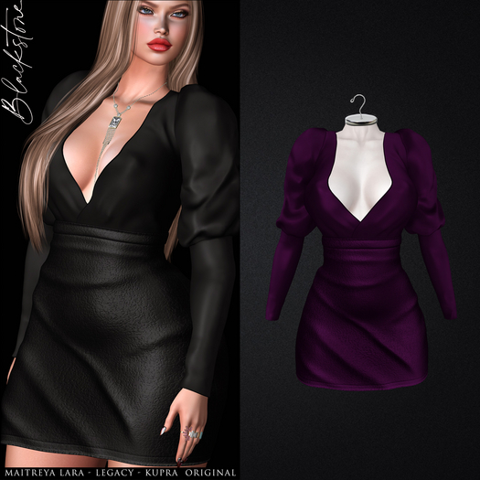 Blackstone - Camille Dress - Plum - Box