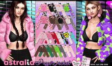 Astralia // Fluffy Puffer Jacket (Smurf)