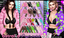 Astralia // Fluffy Puffer Jacket (Night)