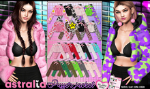 Astralia // Fluffy Puffer Jacket (Leo Pink)