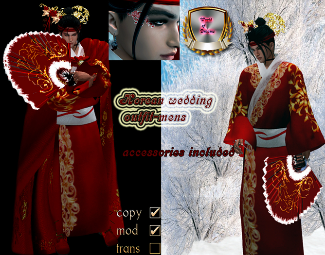 Korean Style Wedding Outfit  Mens