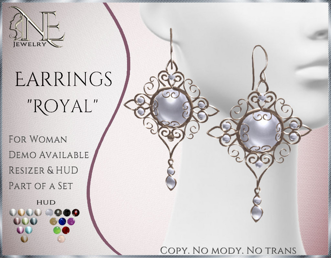 !! NE! Earring fem "Royal"  