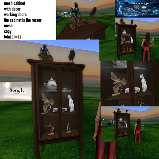CABINET WITH DECOR BOX LI=22