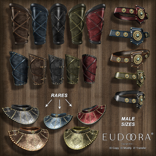 Eudora3D StormWind ShinGuards MALE Red