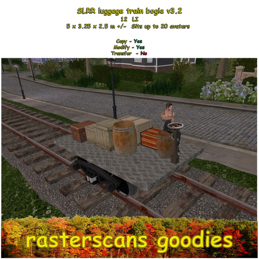 SLRR luggage train bogie v3.2