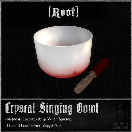 C&C - Crystal Singing Bowl - Root