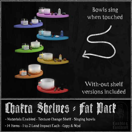 C&C - Chakra Shelves - Fat Pack