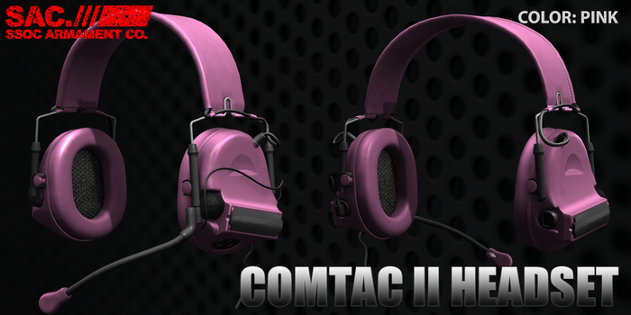 [SAC] COMTAC II Headset v1.20 PINK Box