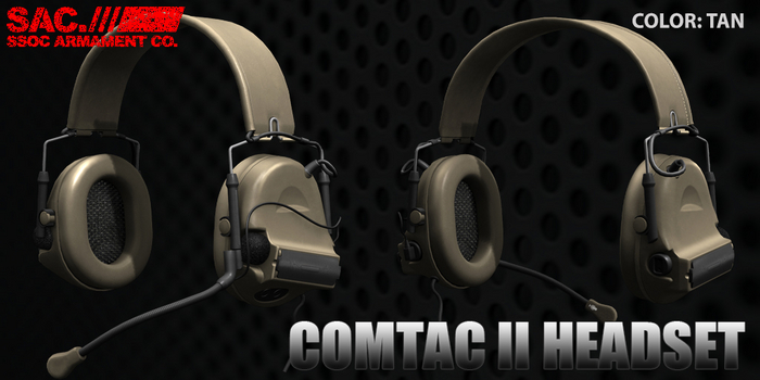 [SAC] COMTAC II Headset v1.20 TAN Box