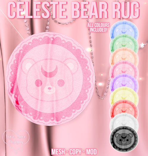 ::LL:: Celeste Bear Rug 