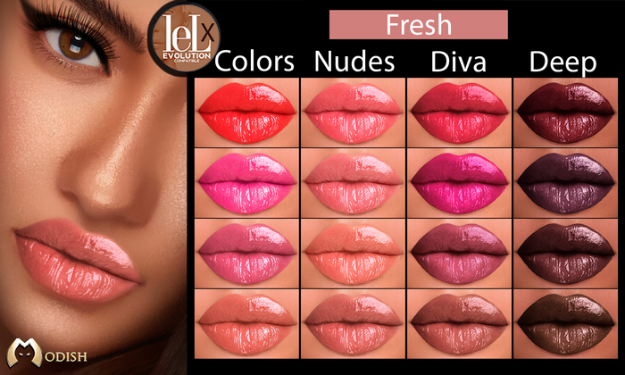 ::Modish: Fresh [Fatpack] LeluEvoX-Lipstick set