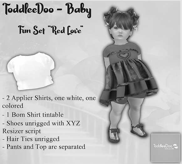 DEMO TODDLEEDOO "Red Love" - TD Baby