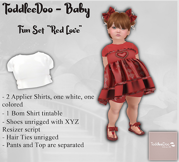 TODDLEEDOO "Red Love" - TD Baby