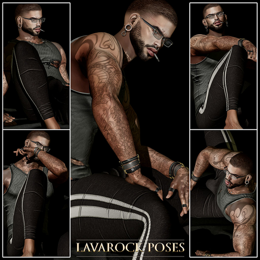 .:LAVAROCK POSES:.Male Bento Pose Set-17