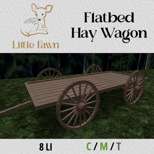 LF-Hay Flatbed Hay Wagon Mesh 8LI