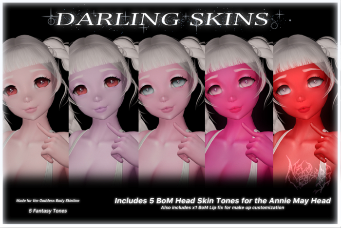 NEKOLABS - M4- Darling Head Skins Fantasy Roses PACK