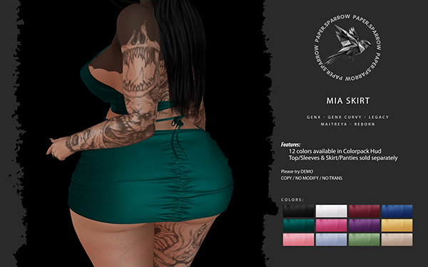 Paper.Sparrow Colorpack Mia Skirt/Panties 