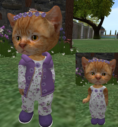 Dinkie Roses Jumpsuit Lavender