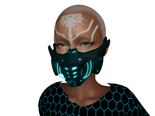 Cyberpunk breathing mask