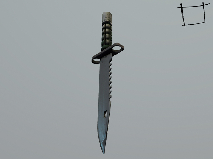 Full Perm Non Rigged Survival Knife