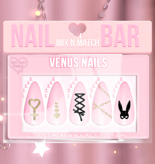 ::LL:: Venus Nails // Pink 