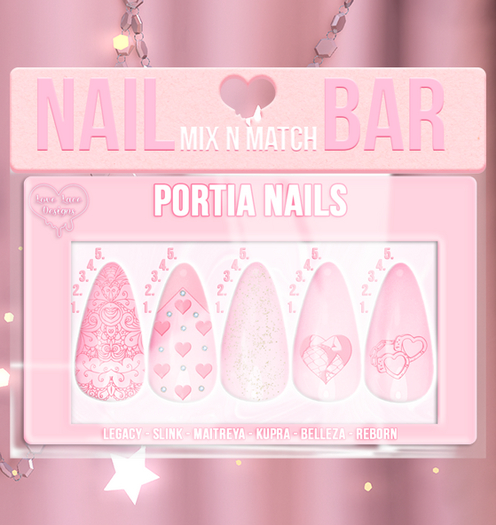 ::LL:: Portia Nails // Pink