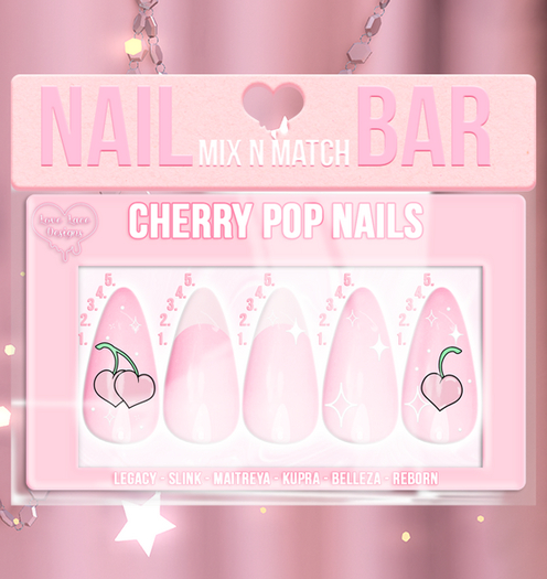 ::LL:: Cherry Pop Nails // Pink