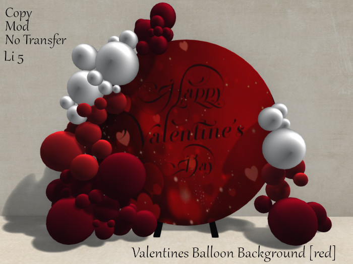 Valentines Balloon Background [red] By Snuggles