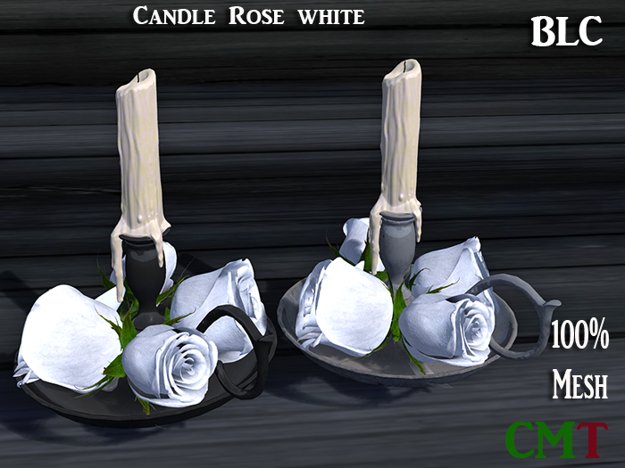 BLC Candle Rose white