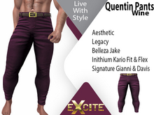 Excite Quentin Pants Wine