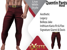Excite Quentin Pants Red