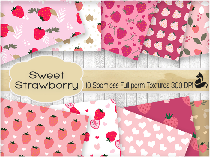 FF Sweet Strawberry Seamless Textures