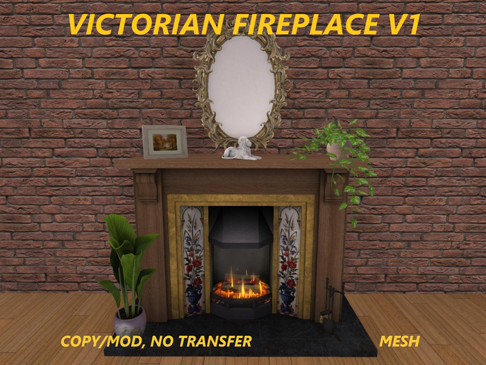 VICTORIAN FIREPLACE V1