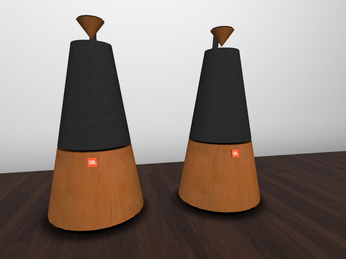 Pair of JBL omnidirectional speakers